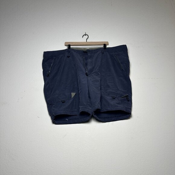 VTG HB Sports Harbor Bay Cargo Shorts Blue Men 2X Summer Baggy Tall Outerwear - Picture 1 of 14